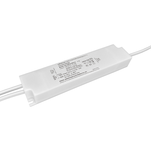 DP2 10W 20W CV DALI 2 Push LED დრაივერი PVC იზოლირებული მავთულით