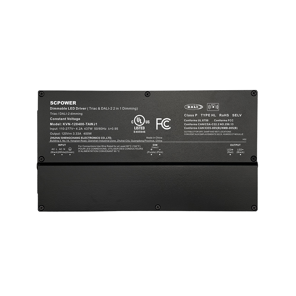 150W 200W 400W 600W CV Triac DALI-2 LED Strip Power Supply 120 V 1250 5000 mA DC Outdoor