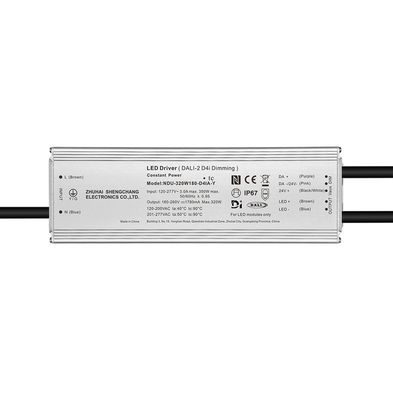 60W 100W 150W 200W 240W 320W 400W 500W 680W 800W 1000W 1200W DALI-2 D4i LED-driver voor buiten 120-277VAC