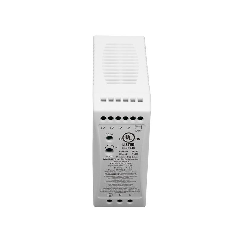60W 96W 100W Triac 0-10V Dimming Din Rail LED Driver para lumin&aacute;rias LED