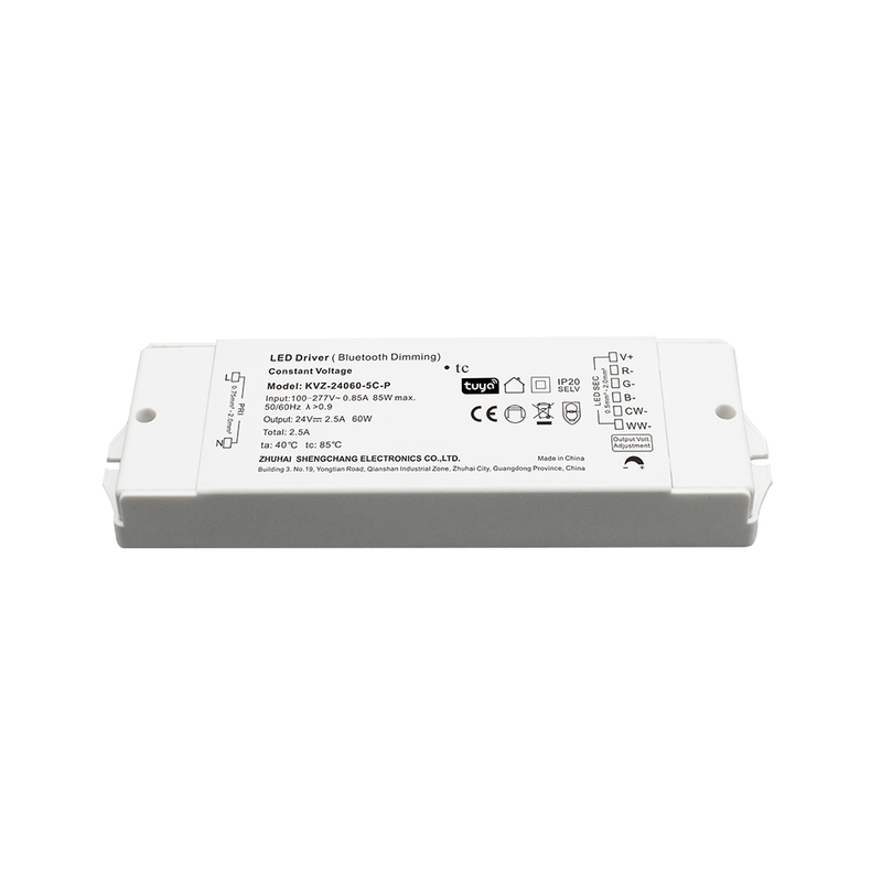 60W CV RGB CW ZigBee Dimmable LED Οδηγός 12V/24V/36V/48V Σταθερός τάσης τροφοδοσίας συμβατή με την εφαρμογή Tuya Smart Life App