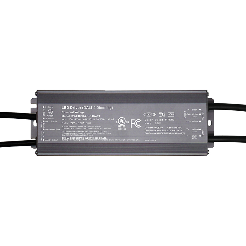 D4P 80 96 100 120 watt CV Push DALI-2 D4i-drivere DALI DT8 eller DT6 CCT-adressemodus Fargetemperatur