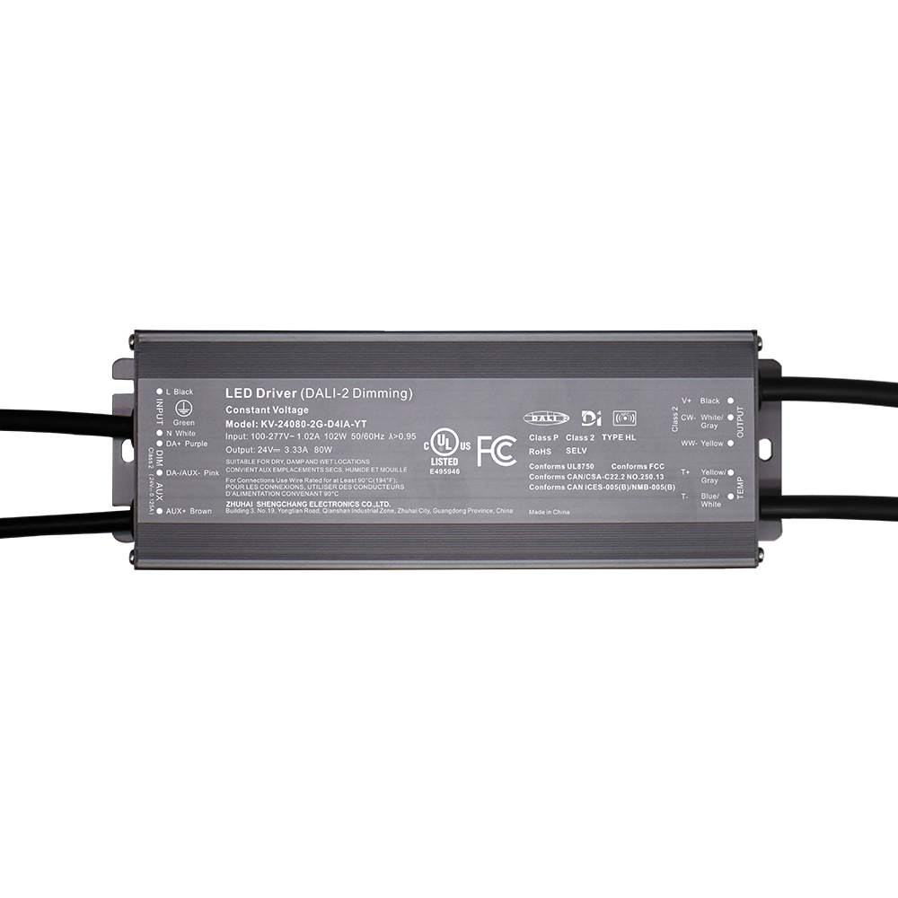 D4P 80 96 100 120 Watt CV Push DALI-2 D4i Treiber DALI DT8 oder DT6 CCT Adressmodus Faarftemperatur