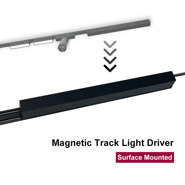 96W 100W 150W 200W Magnetgleisbeleuchtungsköpfe H Typ Rail Triac 0-10V Dimmbare LED-Treiber 24 V 48 V DC
