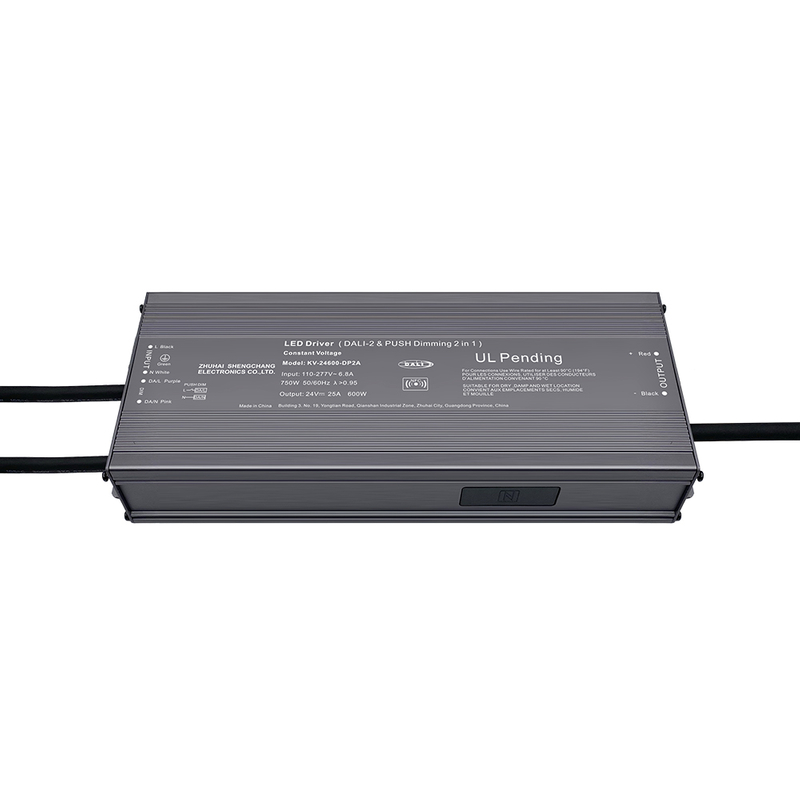 DP2 500W 600W CV DALI 2 Controlador LED regulable con pulsador para luz LED