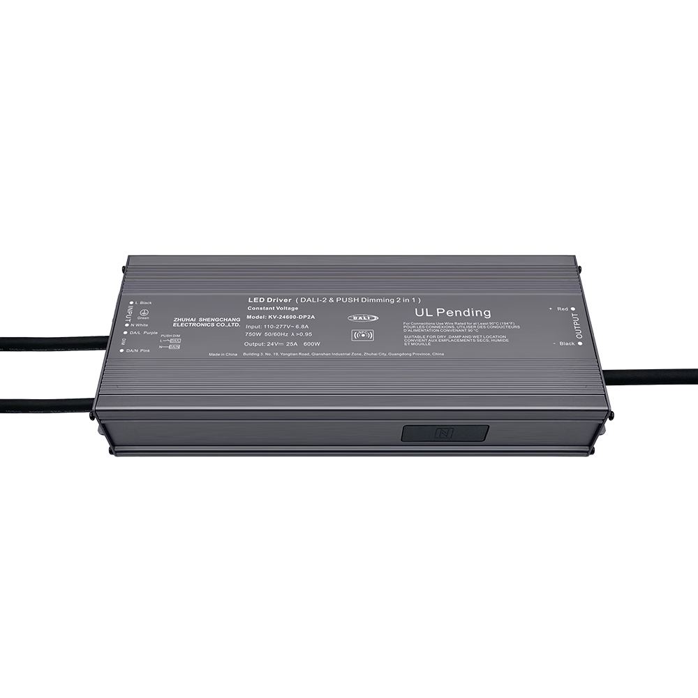 DP2 500W 600W CV DALI 2 Controlador LED regulable con pulsador para luz LED