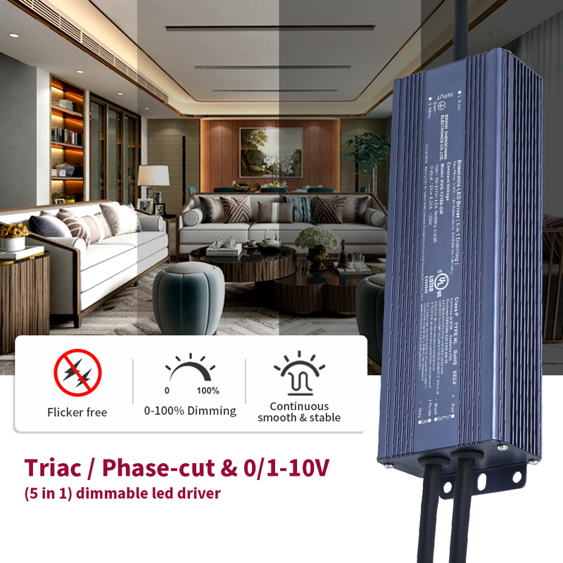 80W 96W 100W 120W Triak 0-10V ściemnialny sterownik LED CV 12vdc 24vdc 36vdc 48vdc 100v 120-277v wejście
