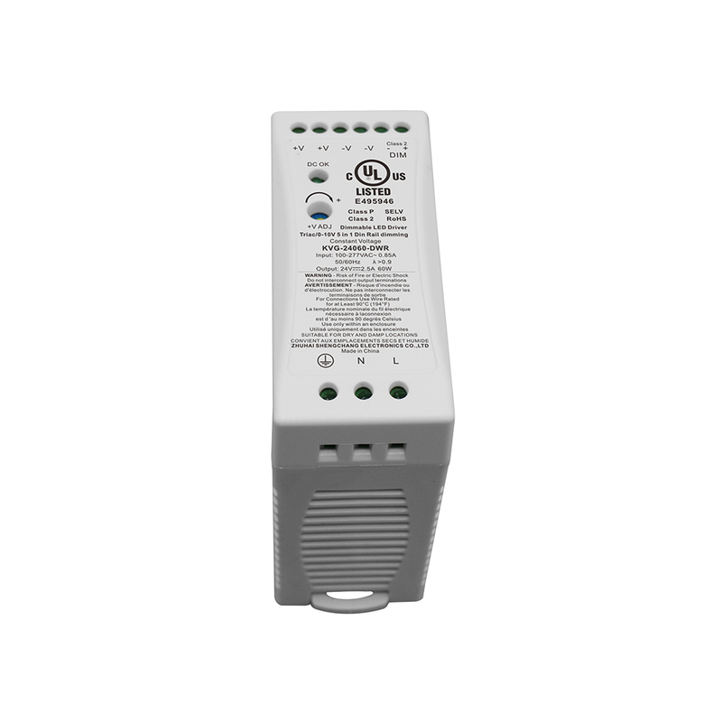 60W 96W 100W Triac 0-10V Dimming Din Rail LED Driver para lumin&aacute;rias LED