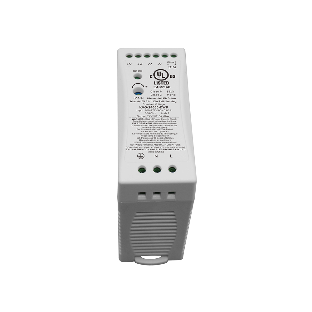 60W 96W 100W Triac 0-10V Dimming Din Rail LED Driver para lumin&aacute;rias LED