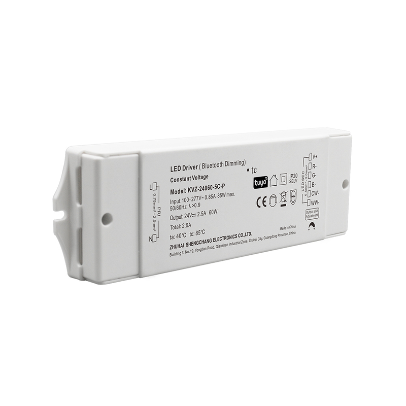 60W CV RGB CW ZigBee Dimmable LED Οδηγός 12V/24V/36V/48V Σταθερός τάσης τροφοδοσίας συμβατή με την εφαρμογή Tuya Smart Life App