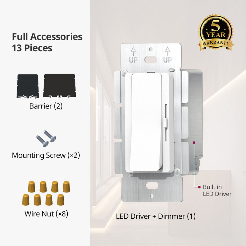 60W 96W 120W 160W CV 1CH Pemacu Peredupan + Dimmer 2 dalam 1 12v 24v 48v DC Output