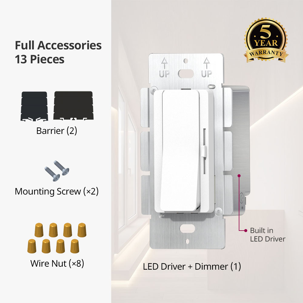 60W 96W 120W 160W CV 1CH Pemacu Peredupan + Dimmer 2 dalam 1 12v 24v 48v DC Output