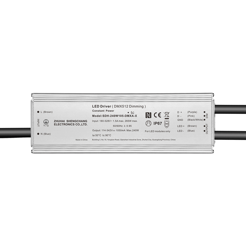 Pilote de LED isol&eacute; DMX 100W 150W 200W 240W 320W 480W 600W 800W 220-480V AC