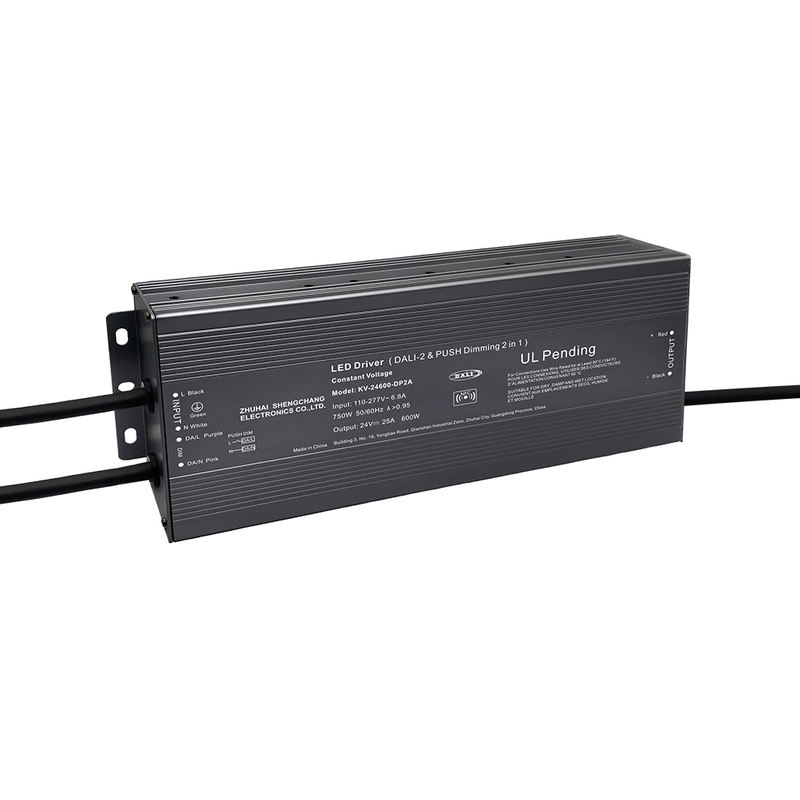 DP2 500W 600W CV DALI 2 Controlador LED regulable con pulsador para luz LED