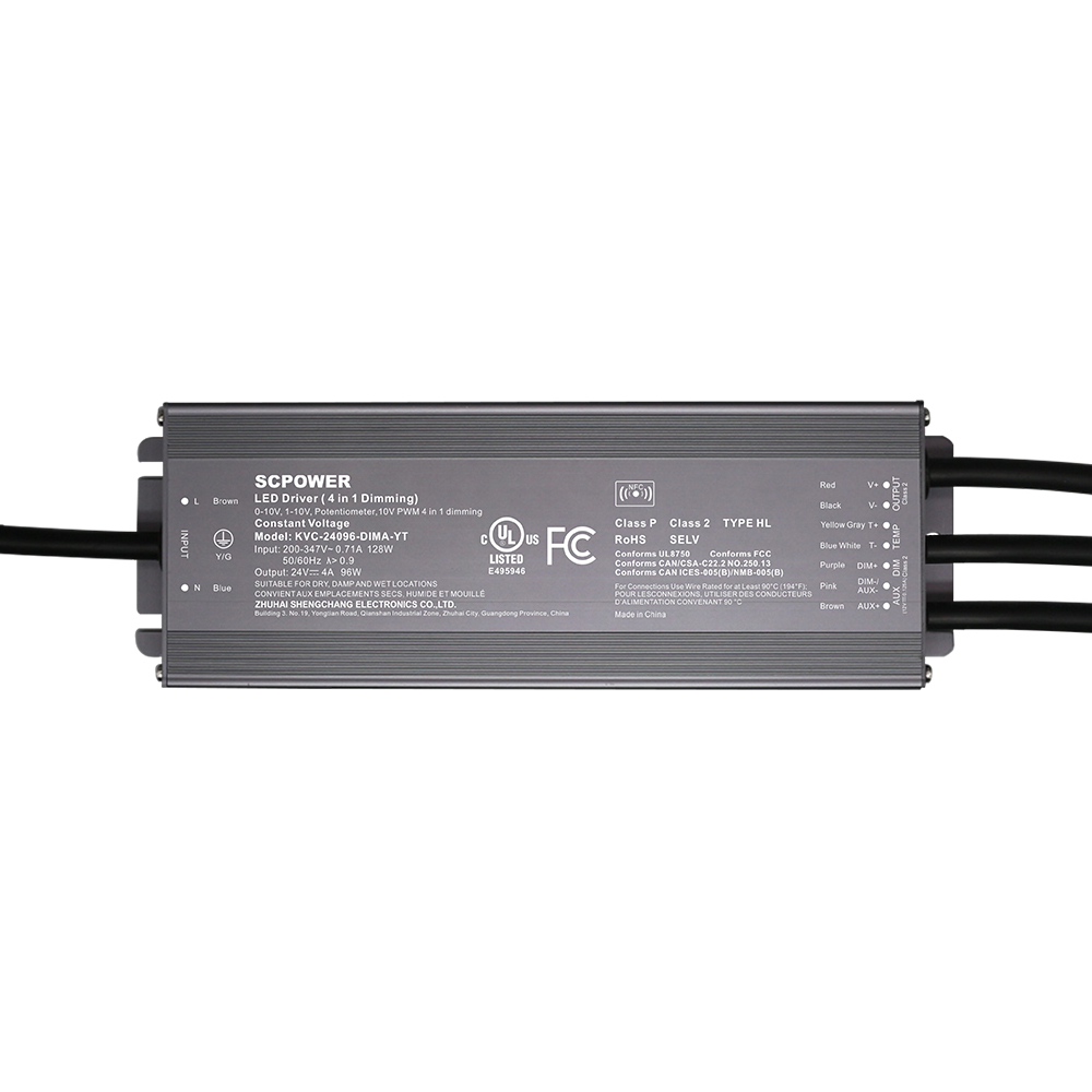 60W 96W 100W 120W 0-10V szab&aacute;lyozhat&oacute; &aacute;lland&oacute; fesz&uuml;lts&eacute;g LED-meghajt&oacute; 200V -347V AC