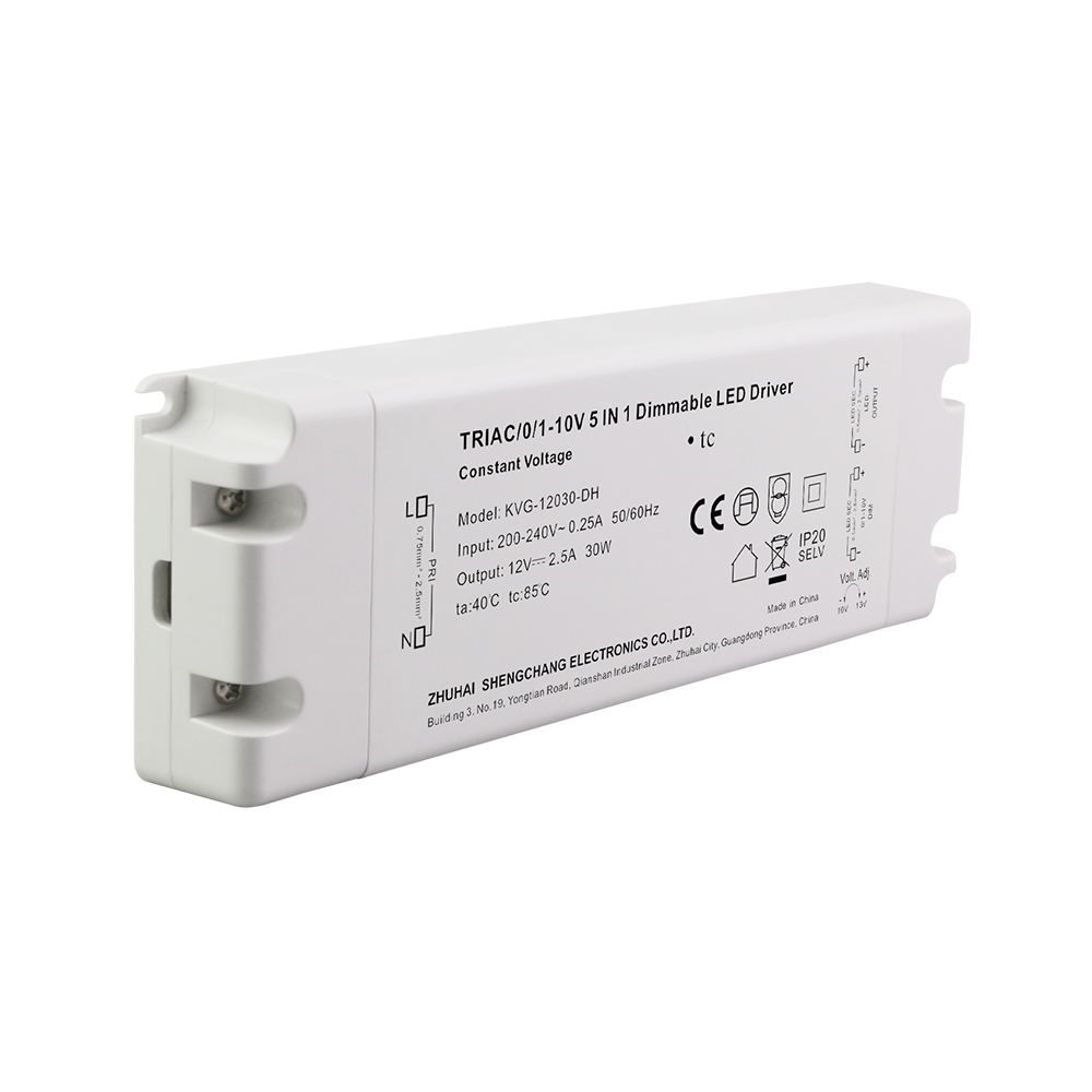 30 ワット トライアック 0 ～ 10V 調光可能 LED ドライバ CV 高電圧