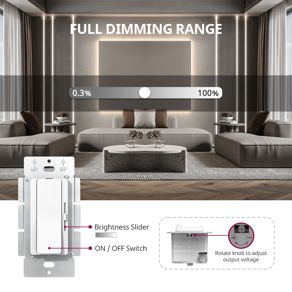 60W 96W 120W 160W CV 1CH Pemacu Peredupan + Dimmer 2 dalam 1 12v 24v 48v DC Output
