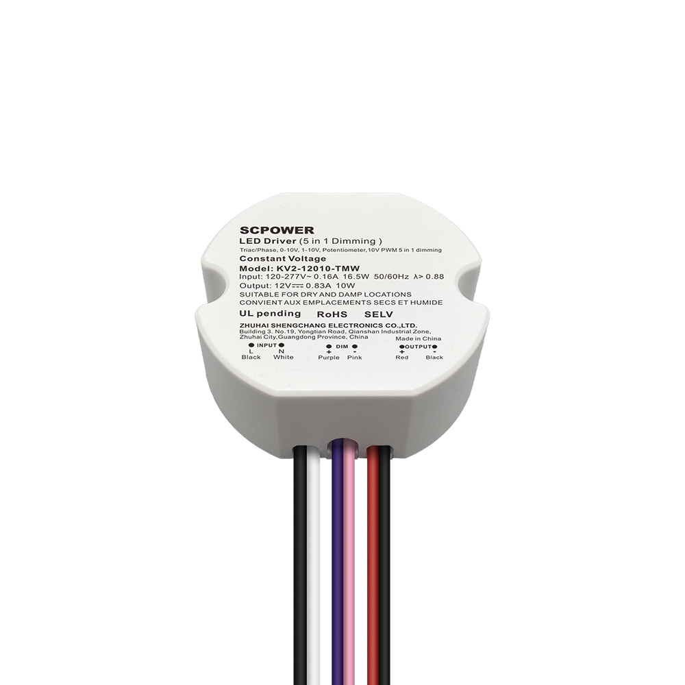 10W 15W 20W 25W 30W 40W Triac 0-10V Dimmable nga LED nga Driver CV Nagtimbukel nga Plastiko