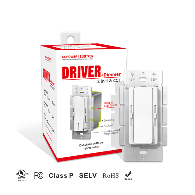 60 واط 96 واط 120 واط 160 واط السيرة الذاتية 2CH يعتم CCT سائق + باهتة 2 في 1 من الإضاءة السلكية التبديل LED