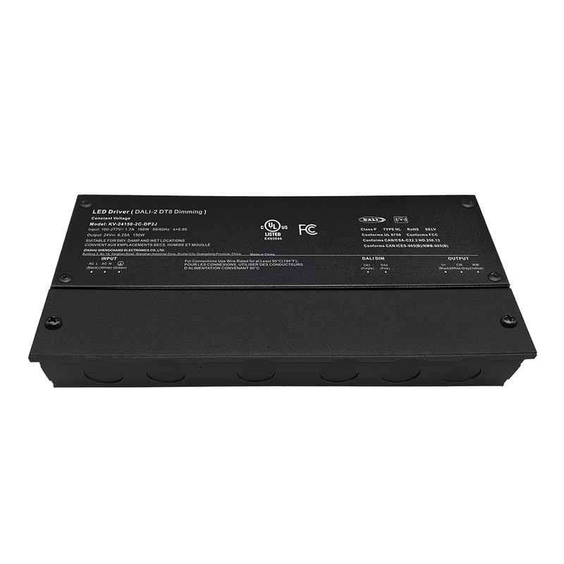 DP2 150W 200W CV RGB CW DALI-2 Push Dimming LED Drayva wit Jɔnkshɔn Bɔks