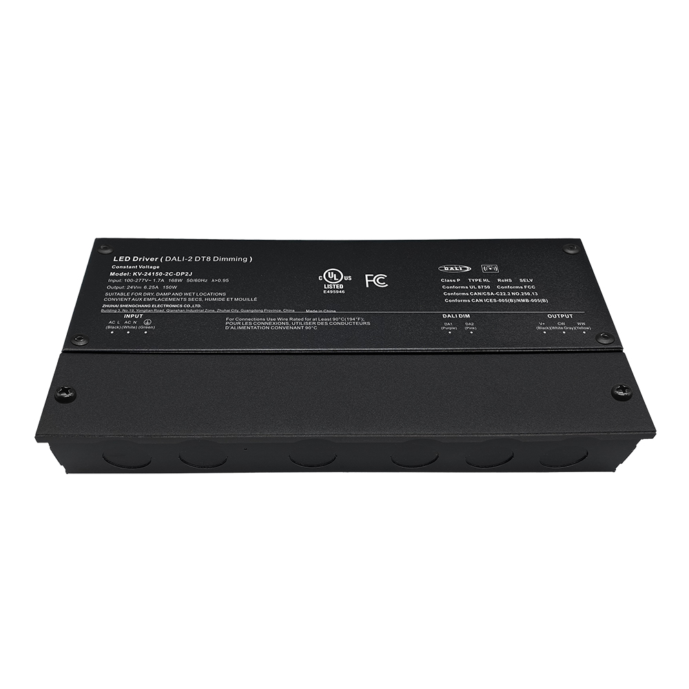 DP2 150W 200W CV RGB CW DALI-2 Push Dimming LED Drayva wit Jɔnkshɔn Bɔks