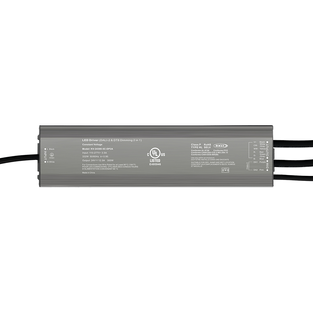DP2 300W CV RGB CW DALI 2 Push Dimmable LED драйвери 12Vdc 24Vdc 36Vdc 48Vdc