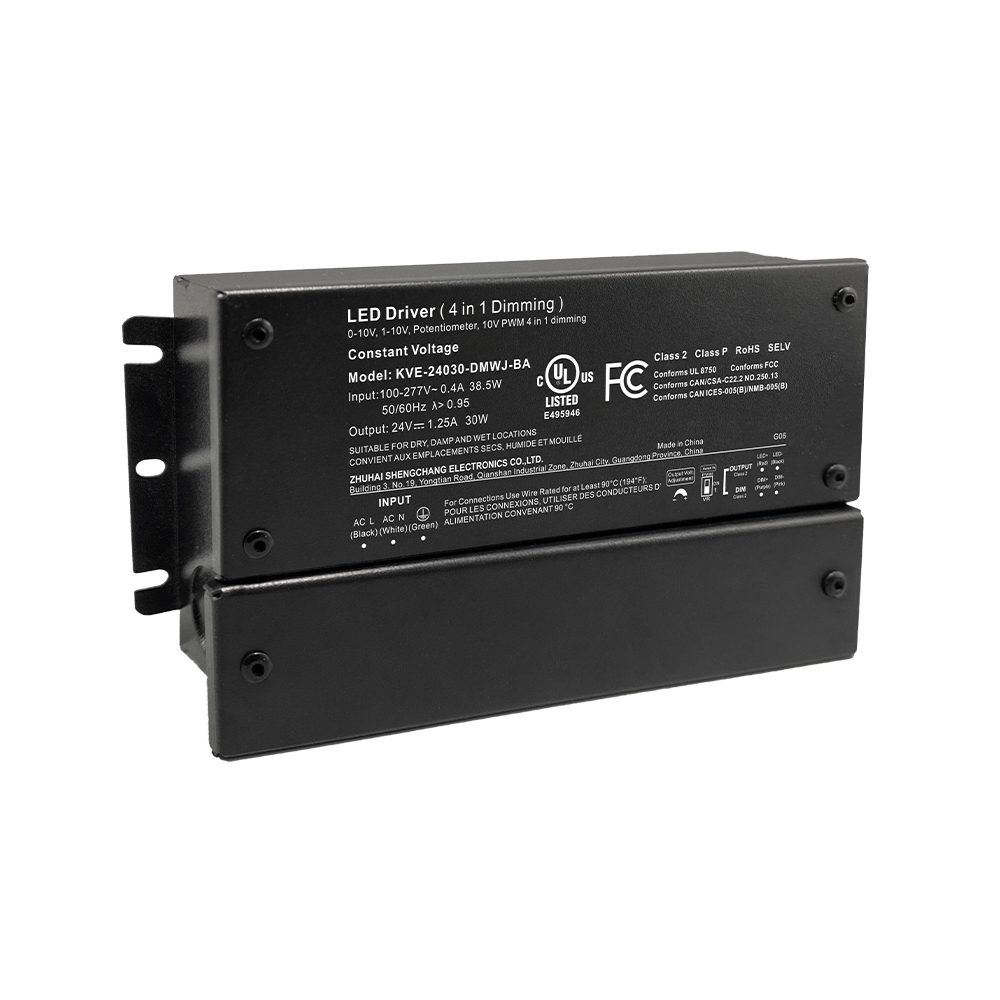 30W ~ 600W CV 0-10V Dimmable LED Pawa Saplai wit Jɔnkshɔn Bɔks