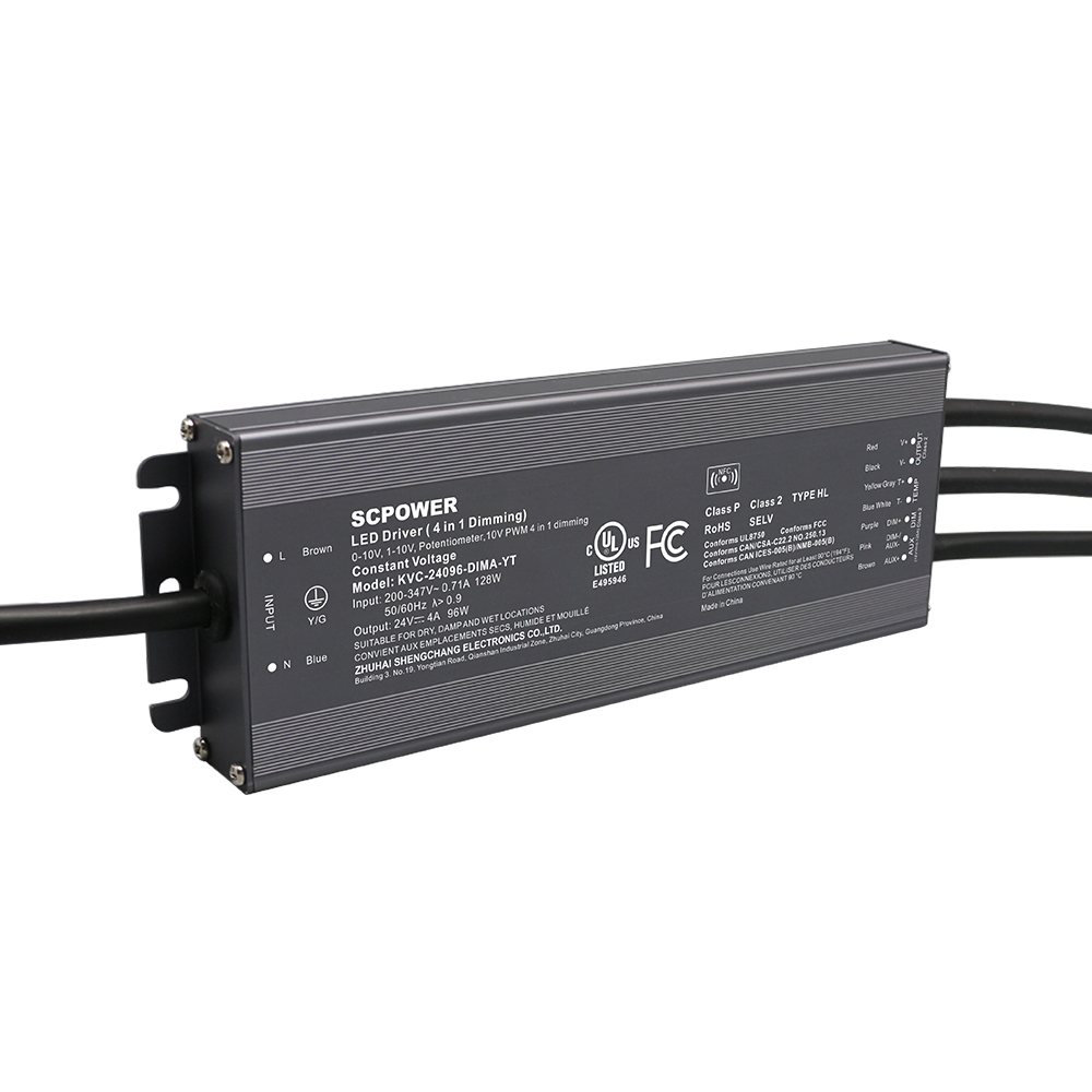 60W 96W 100W 120W 0-10V szab&aacute;lyozhat&oacute; &aacute;lland&oacute; fesz&uuml;lts&eacute;g LED-meghajt&oacute; 200V -347V AC