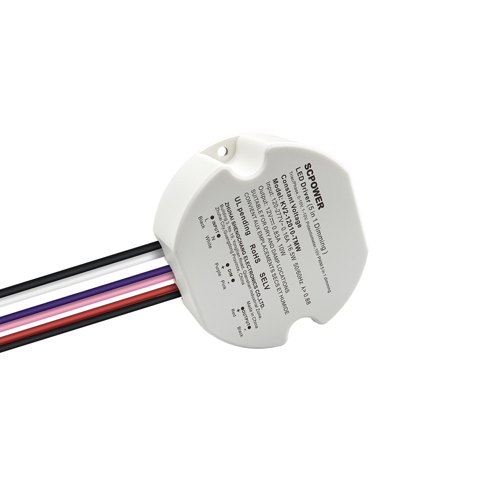 10 واط 15 واط 20 واط 25 واط 30 واط 40 واط ترياك 0-10 فولت عكس الضوء LED سائق السيرة الذاتية البلاستيك المستديرة