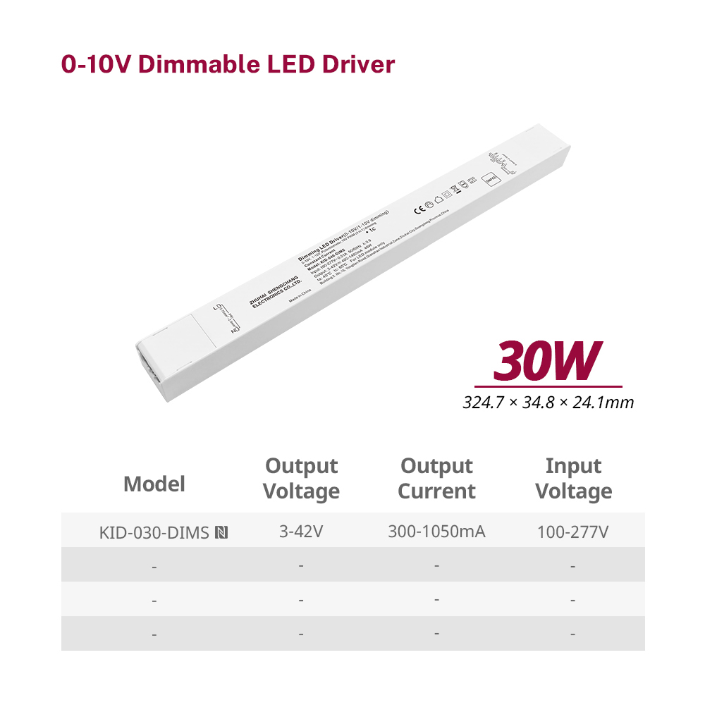 Alimentation LED lin&eacute;aire int&eacute;rieure &agrave; gradation 30W 36W 60W 96W 100W 150W CC 0-10V pour lampe LED