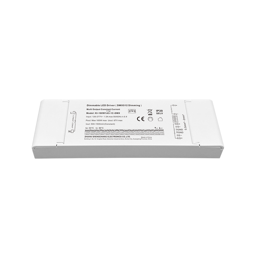 100W 500mA-2500mA 12V-93V DC Arus Malar Boleh Dimalapkan 3 4 Saluran RDM DMX RGB RGBW LED Pemacu