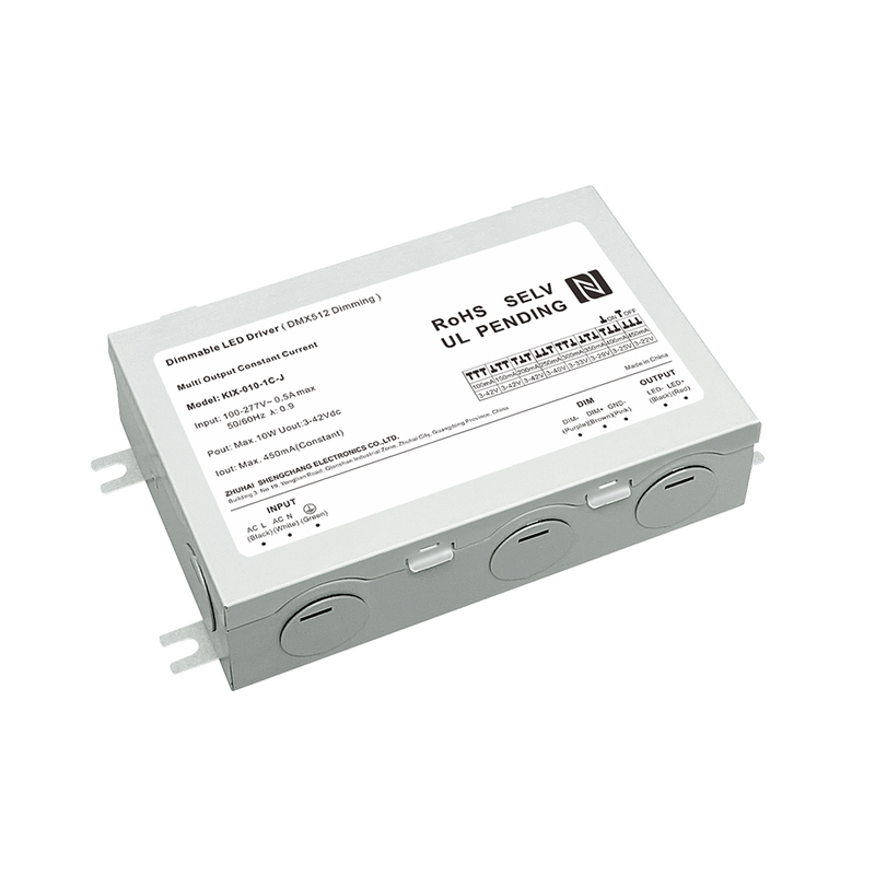 10W 20W 40W 60W DC เอาต์พุตกระแสคงที่ไดร์เวอร์ LED DMX512 หรี่แสงได้