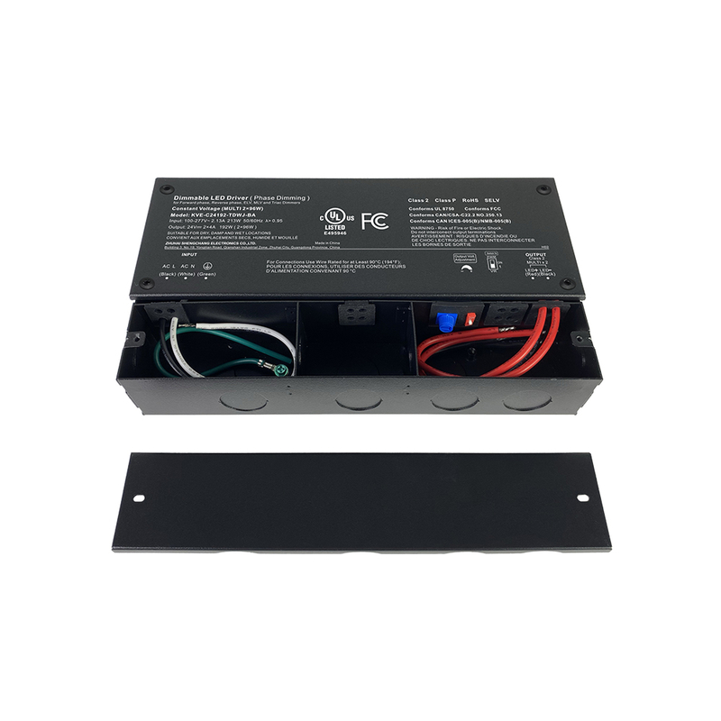 คลาส 2 180W 192W 288W 300W Triac Dimmable LED Power Supplies CV พร้อมสายไฟแถบ LED หลายเส้น