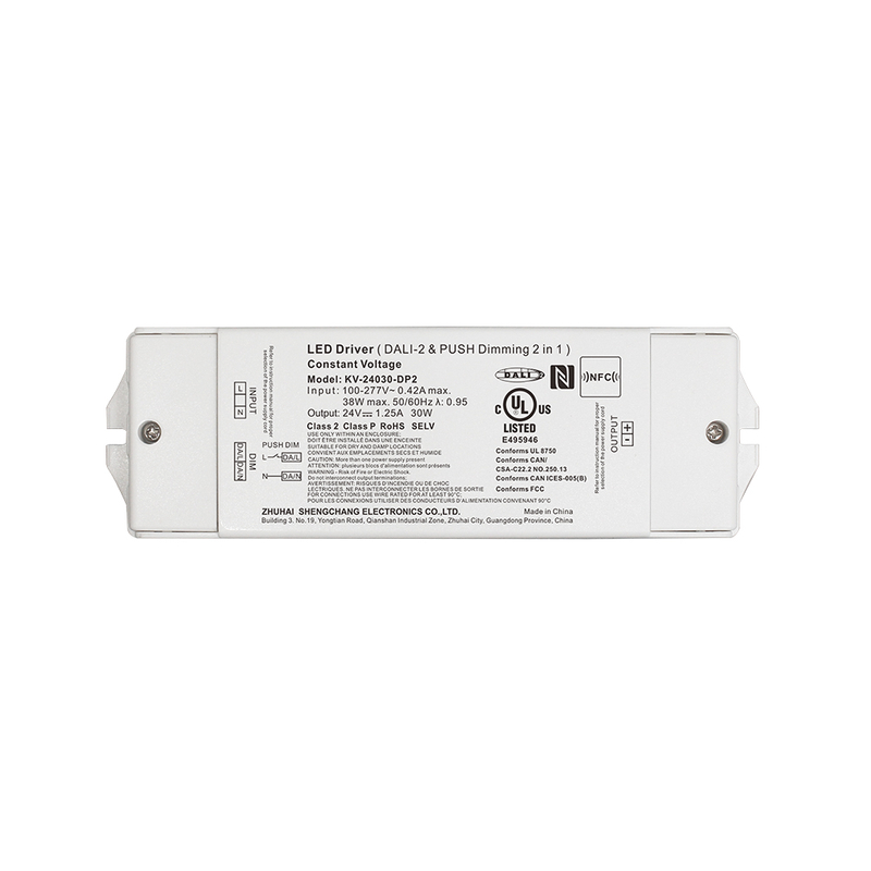DP2 30W CV DALI 2 পুছ LED ড্ৰাইভাৰ 12 24 36 48 V