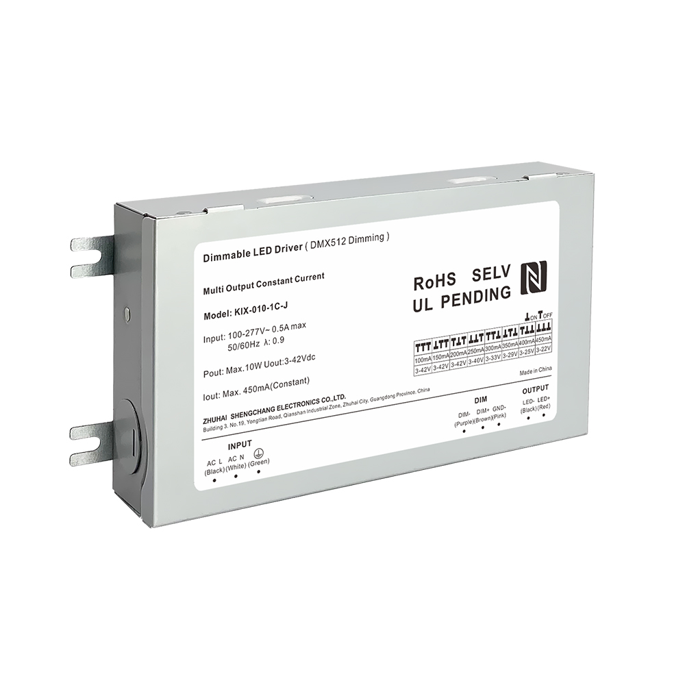 10W 20W 40W 60W DC เอาต์พุตกระแสคงที่ไดร์เวอร์ LED DMX512 หรี่แสงได้