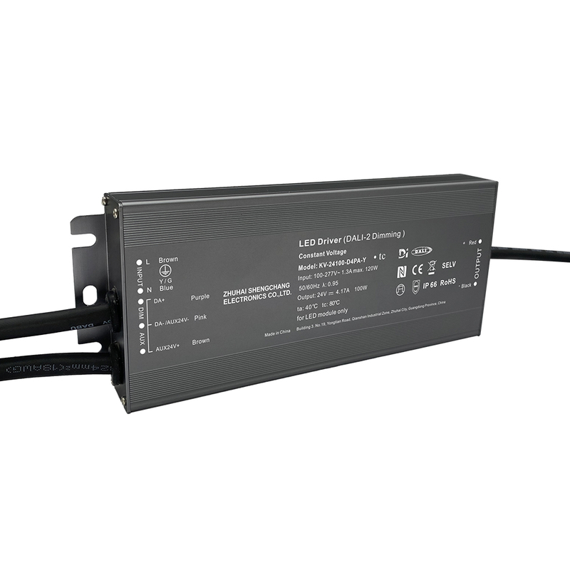 D4P 80 96 100 120 ৱাট CV DALI-2 D4i পুছ LED ড্ৰাইভাৰ 12V 24V 36V 48V