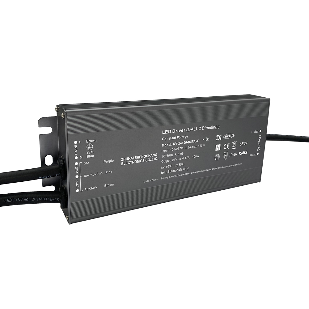 D4P 80 96 100 120 ৱাট CV DALI-2 D4i পুছ LED ড্ৰাইভাৰ 12V 24V 36V 48V
