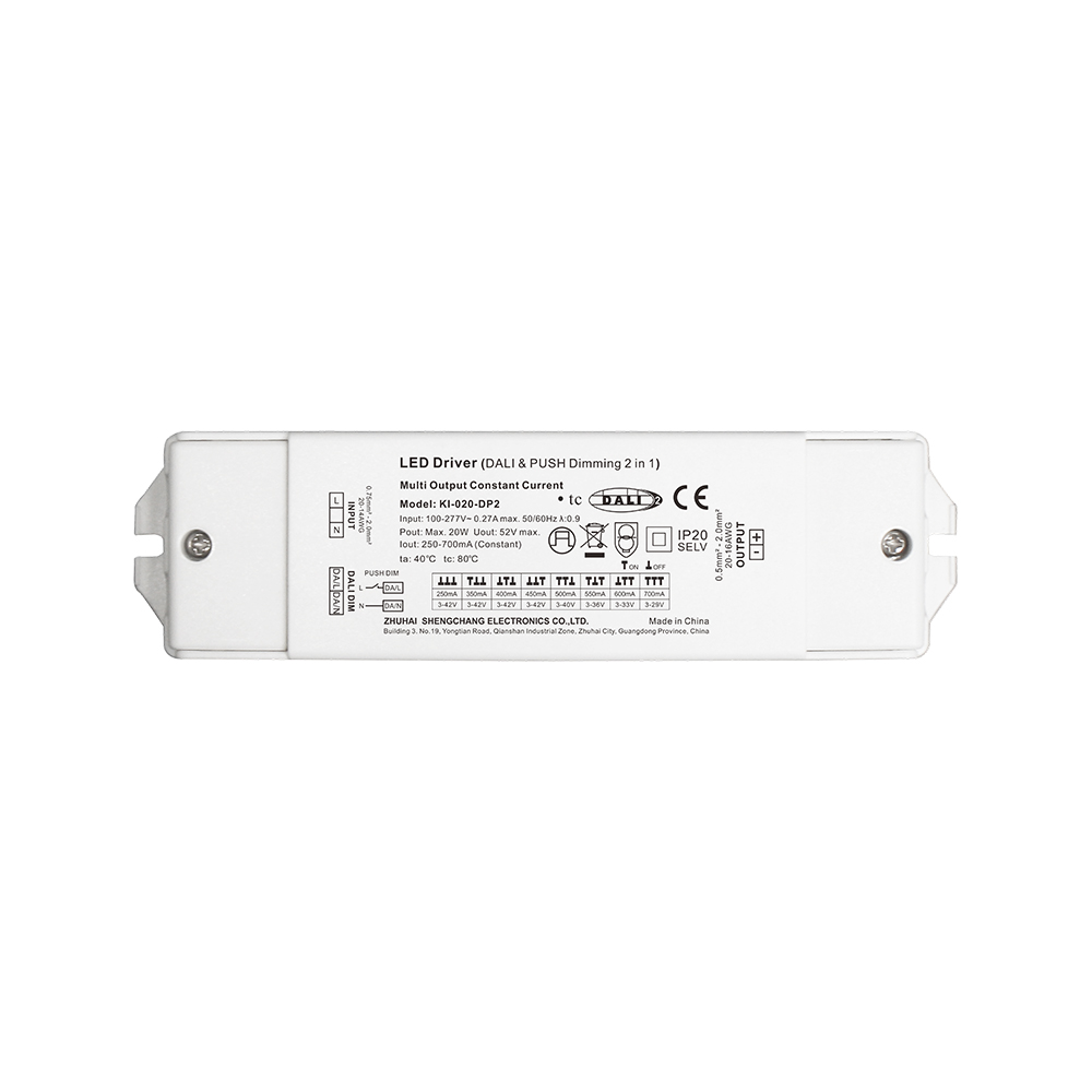 DP2 10W 20W 40W 60W Sabit cərəyan DALI 2 Push Class 2 LED S&uuml;r&uuml;c&uuml;