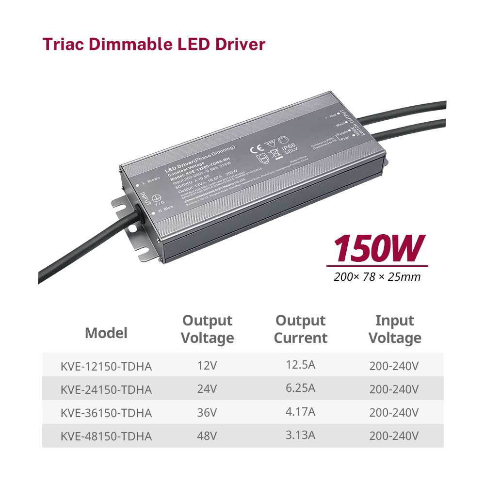 150 200 Watt CV Triac D&aelig;mpbar LED-str&oslash;mforsyning Best