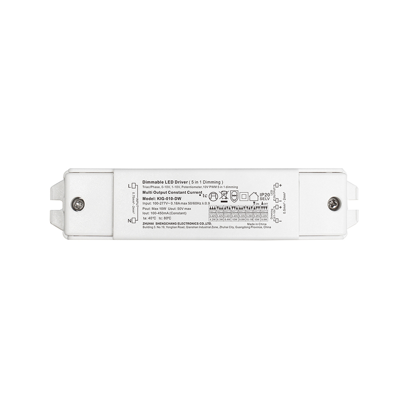 10W 20W 40W 60W Triac 0-10V Dimmable LED დრაივერი CC 100-277V