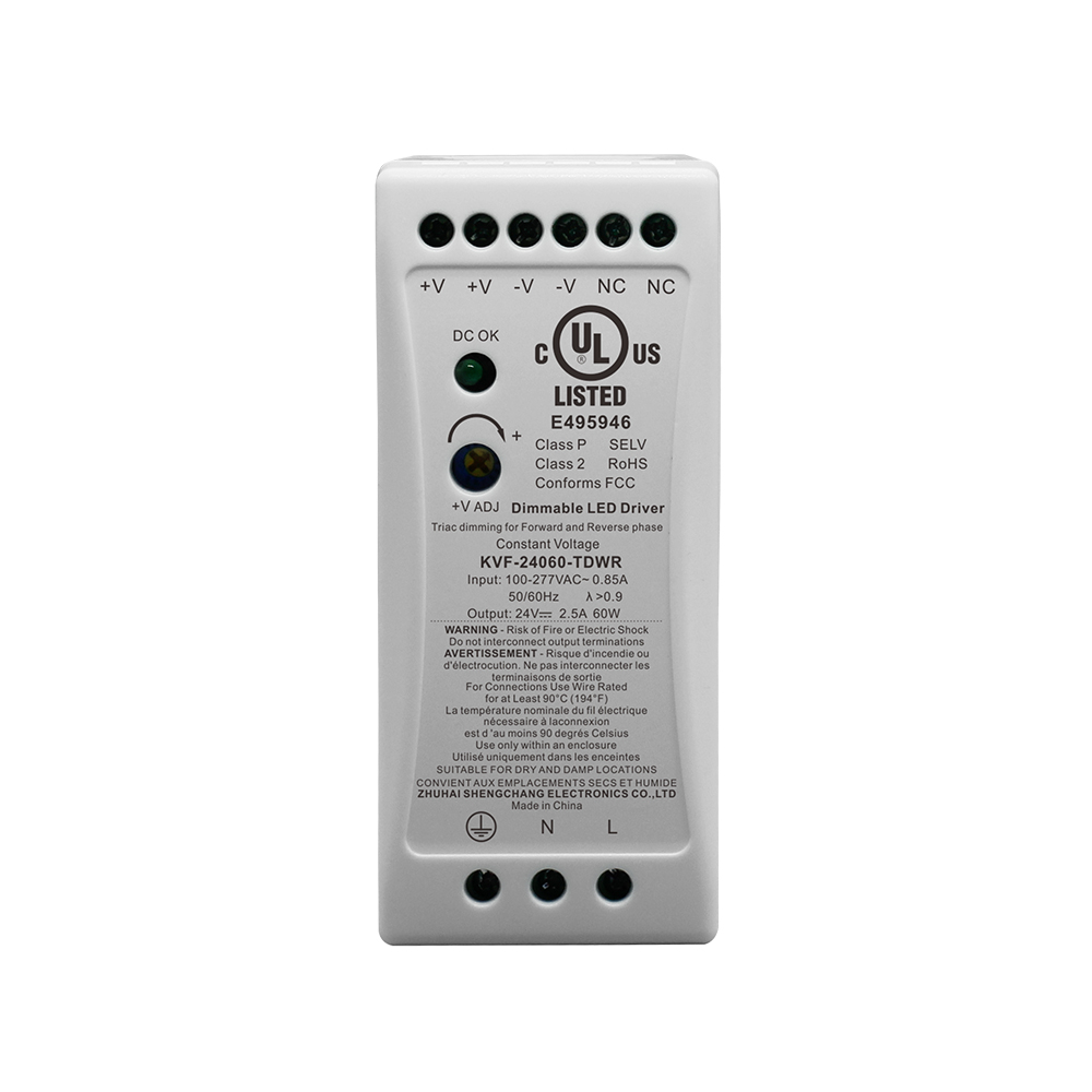 96W 100W Triac Dimming Din Rail LED Power Supply CV لأضواء الشريط LED&nbsp;