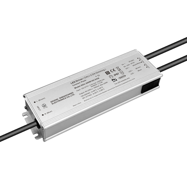 Pilote LED &eacute;tanche 100W 150W 200W 240W 320W 480W 720W 70mA-15000mA DC DALI-2 D4i 120-277V AC