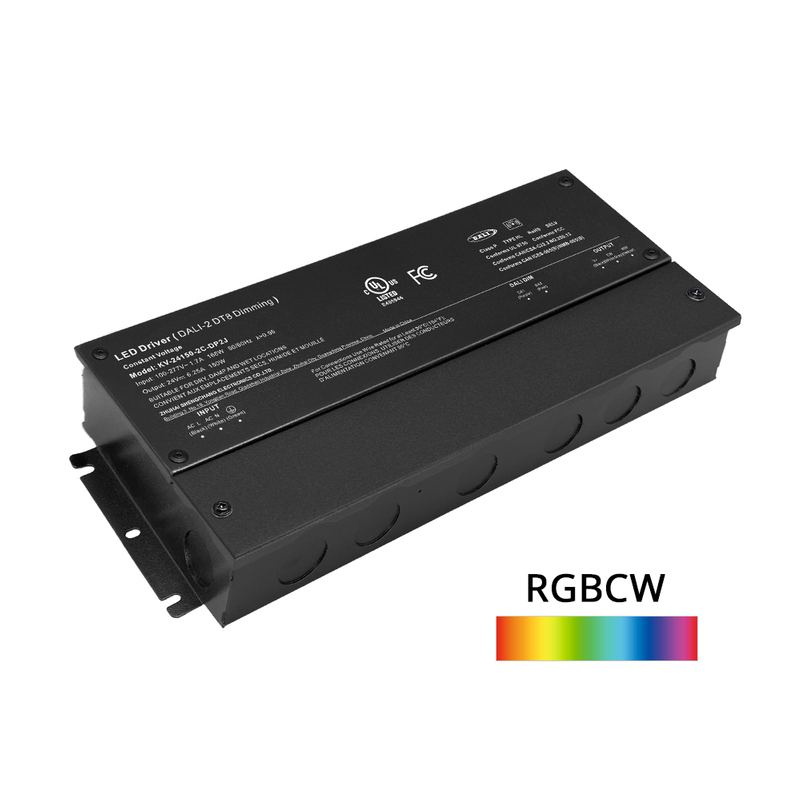 DP2 150W 200W CV RGB CW DALI-2 Push Dimming LED Drayva wit Jɔnkshɔn Bɔks