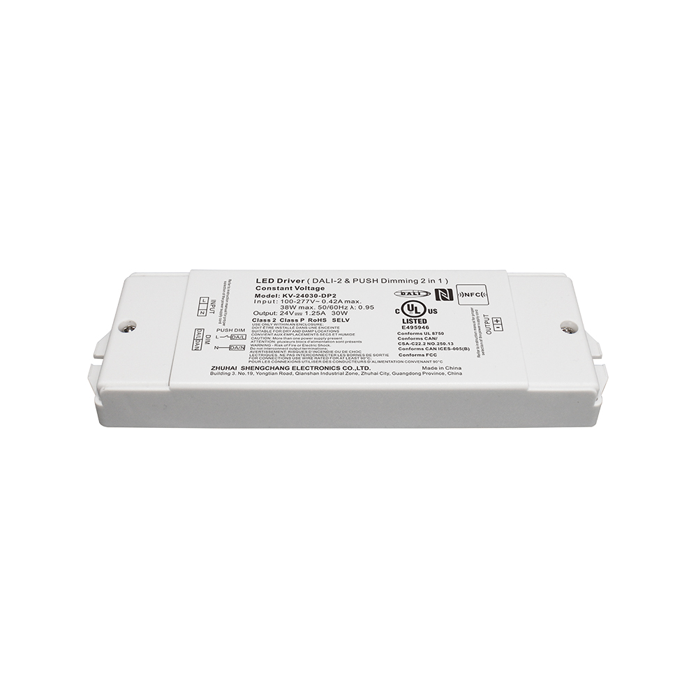 DP2 30W CV DALI 2 পুছ LED ড্ৰাইভাৰ 12 24 36 48 V
