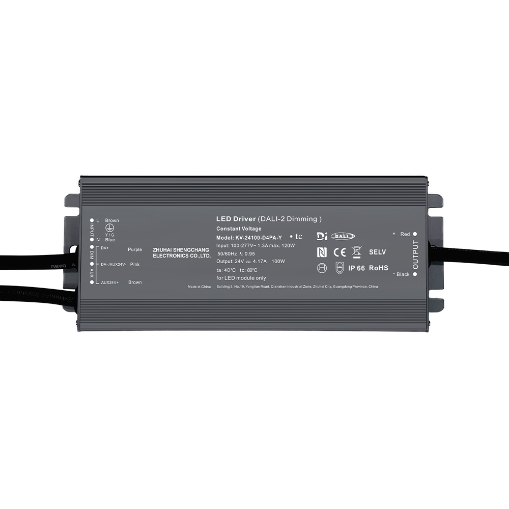 D4P 80 96 100 120 ৱাট CV DALI-2 D4i পুছ LED ড্ৰাইভাৰ 12V 24V 36V 48V