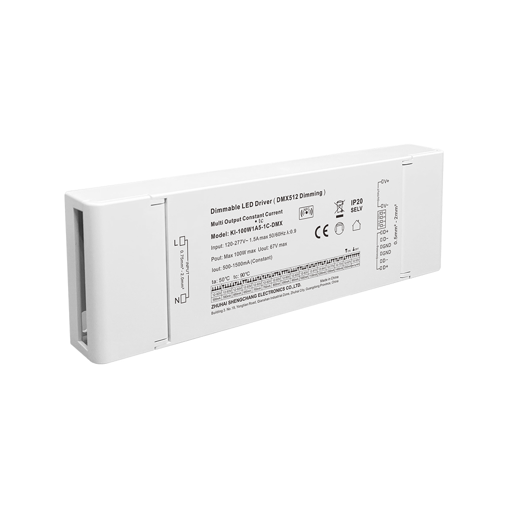 100W 500mA-2500mA 12V-93V DC Arus Malar Boleh Dimalapkan 3 4 Saluran RDM DMX RGB RGBW LED Pemacu