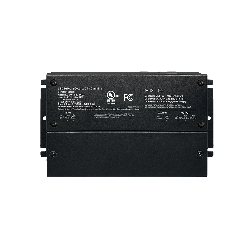 DP2 60W 75W CV CCT DALI-2 Push Dimming LED Driver na may Junction Box