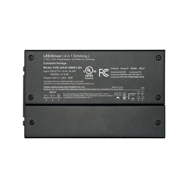 30W ~ 600W CV 0-10V Dimmable LED Pawa Saplai wit Jɔnkshɔn Bɔks