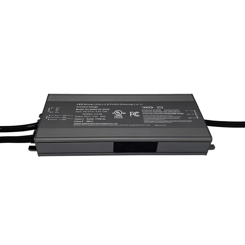 DP2 60W 75W CV CCT DALI Controlador LED regulable de 2 pulsaciones 12V 24V 36V 48V CC