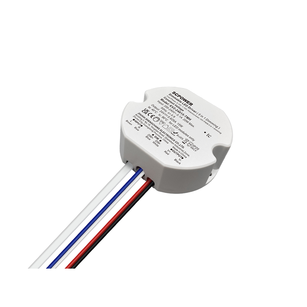 10 15 20 25 30 40 Wat Triac 0-10V Dimmable LED Drayva CV Sɛkɔral Plastik